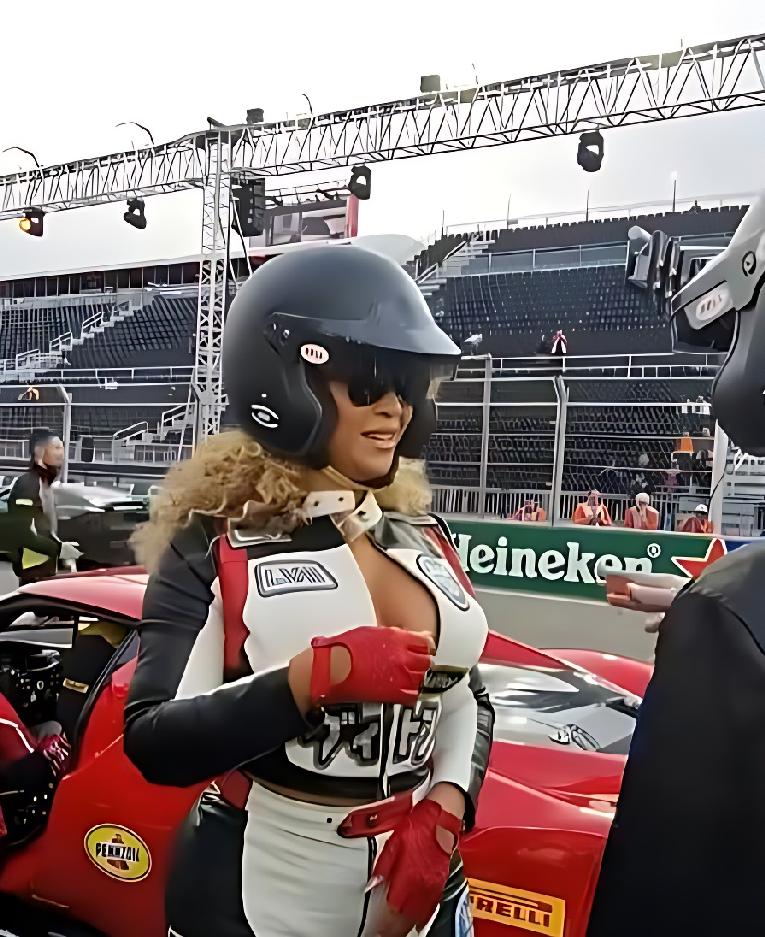 Beyonce at F1 in Las Vegas - screenshot