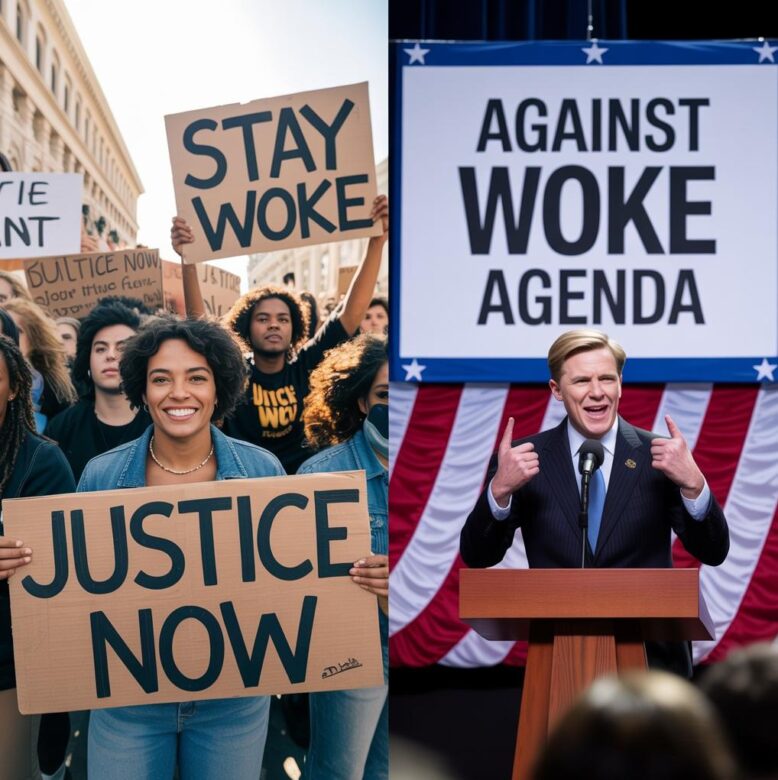 Black Woke - White Woke (via eurAI)