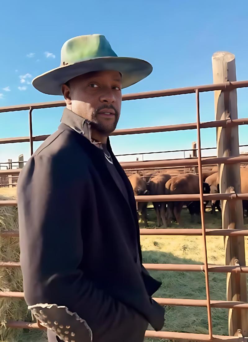 Blair Underwood and herd of Bison - IG screenshot
