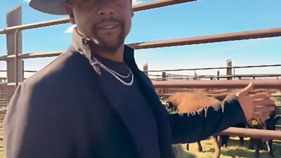 Blair Underwood and herd of Bison - IG screenshot