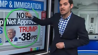CNN's Harry Enten shows Trump disapproval for Trump - screenshot