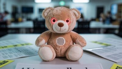 Creepy AI-Powered Stuffed Animal - via GrokAI