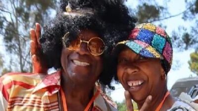 Damita Jo and other dancer at 2025 Soul Train Picnic