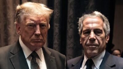Donald Trump and Jeffrey Epstein - via GrokAI