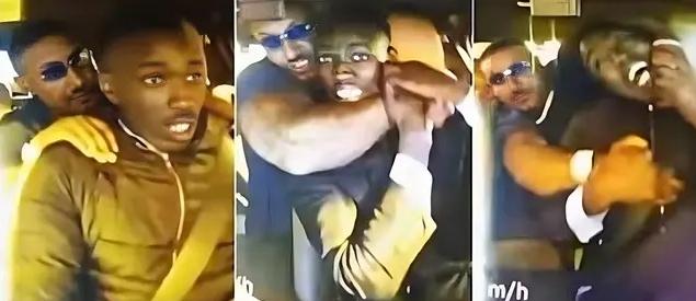Dubai taxi driver Brian Kiplimo assaulted on dashcam - via screenshot