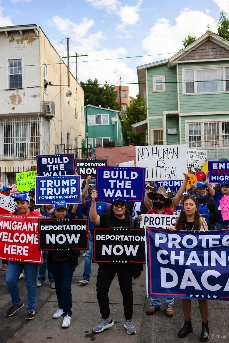 Latinos for and against Trump - via GrokAI