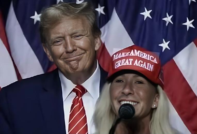 Donald Trump and Marjorie Taylor Greene