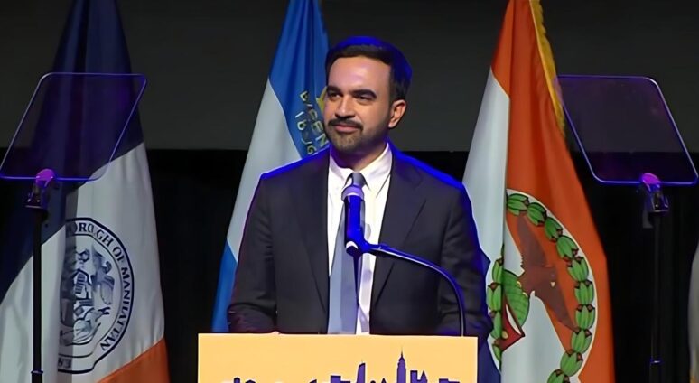 Zohran Mamdani victory speech - screenshot