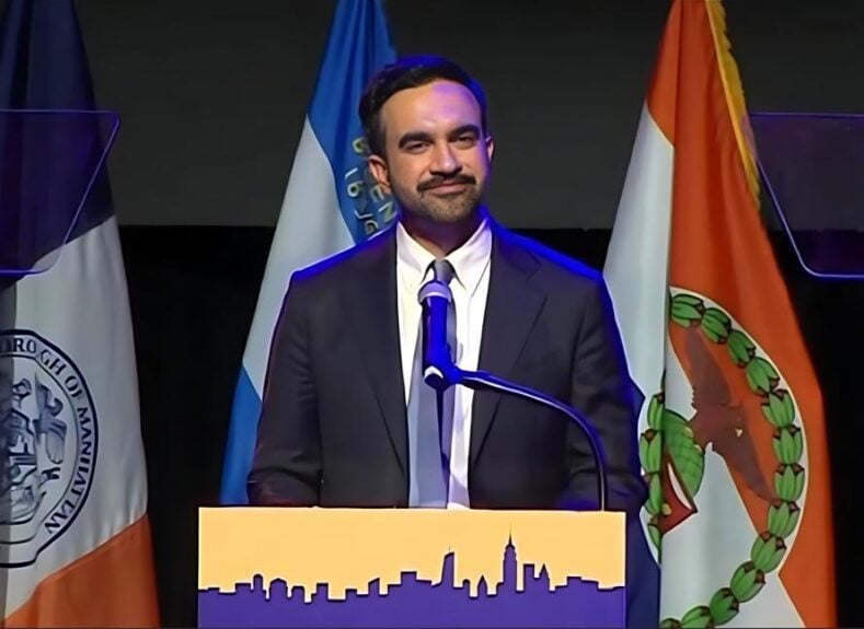 Zohran Mamdani victory speech - screenshot