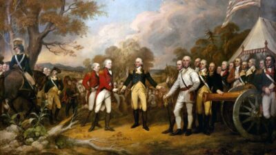 American revolution scene