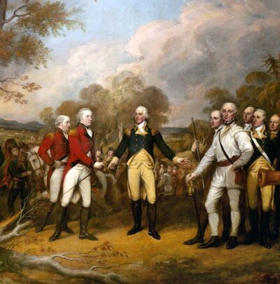 American revolution scene
