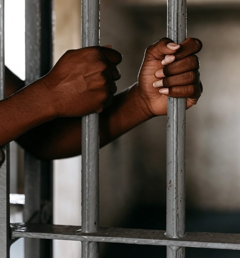 black female in jail