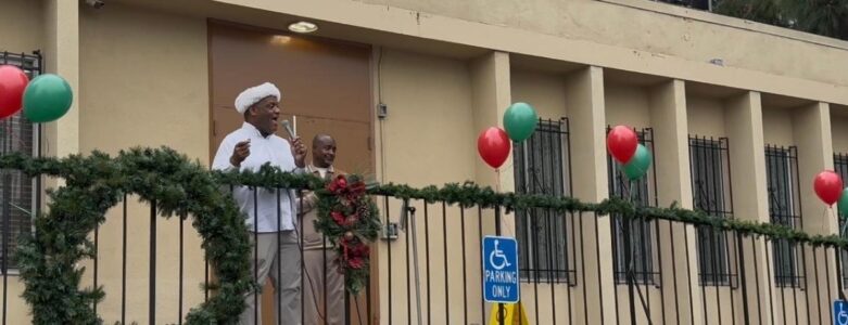 FAME Christmas - Rev. Dr. Timothy Tyler and LA Council President Marqueece Harris-Dawson give remarks