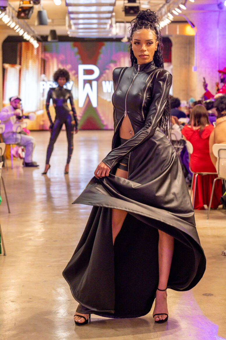 Model wears Perry White designs from EFDI gala 2024. EFDI gala 2025 is Dec 6th. Info: EmbassyofFashionDesigners.com Photo: Charles Booker