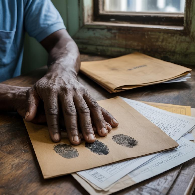 Jamaican immigration officials took fingerprints and promised work permits