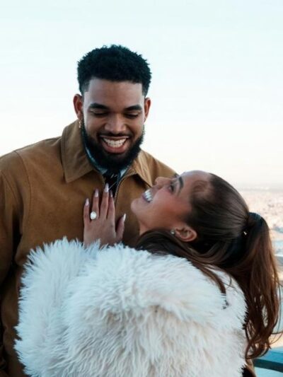 Karl-Anthony Towns and Jordyn Woods - via Instagram
