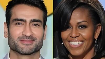 Kumail Nanjiani and Michelle Obama