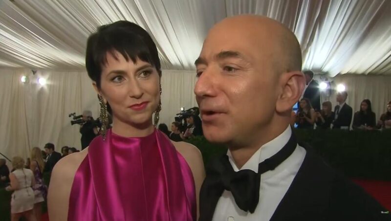 MacKenzie Scott and Jeff Bezos - screenshot