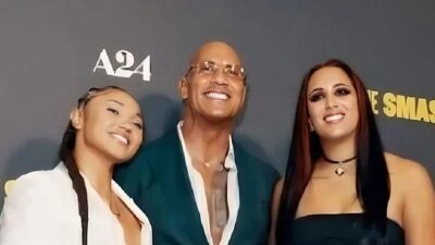 NXT wrestler Tatyanna Duma Dwayne Johnson and daughter Ava Raine - via Instagram screenshot @tatyanna_duma