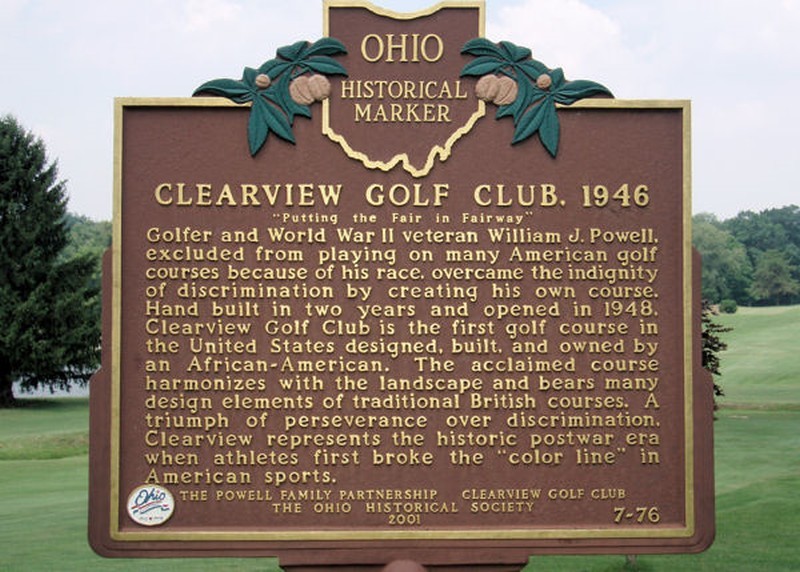 Clearview Golf Club was placed in the Ohio Historical Register in 2001 (Courtesy Powell family)