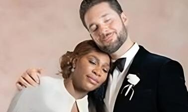Serena Williams and Alex Ohanian wedding pic - via X