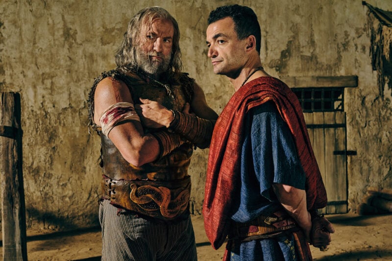Graham McTavish and Nick E. Tarabay star in Spartacus_ House of Ashur_Left to Right_ Graham McTavish (“Korris”) and Nick E. Tarabay (“Ashur”)