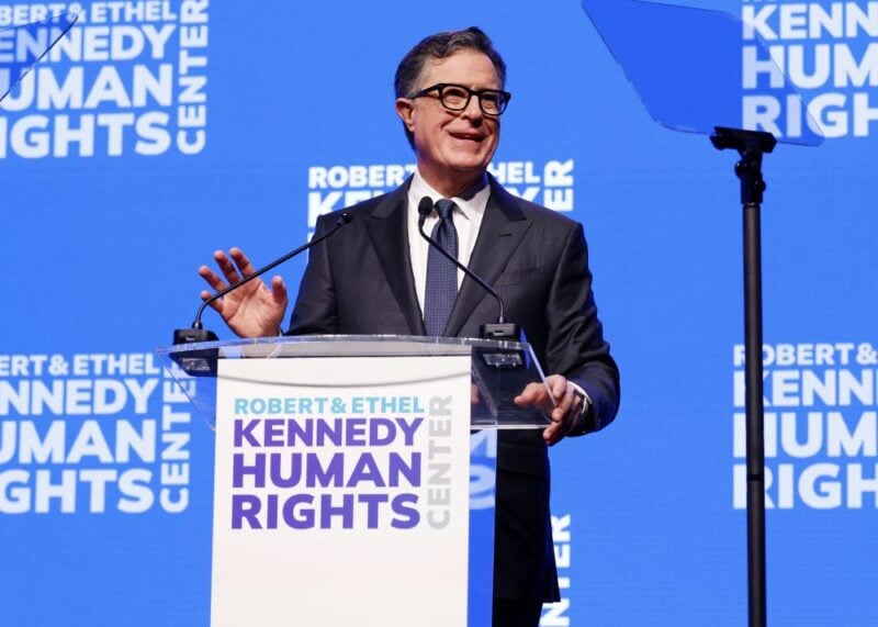 Stephen Colbert (photo courtesy of Robert & Ethel Human Rights Center)