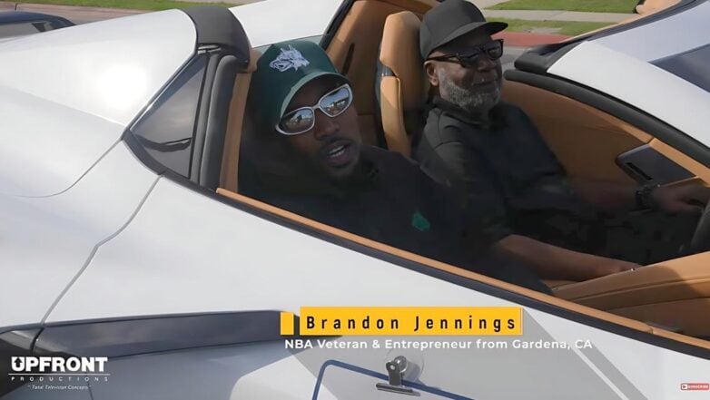 Brandon Jennings in Gardena CA's MLK Jr Day Parade - screenshot