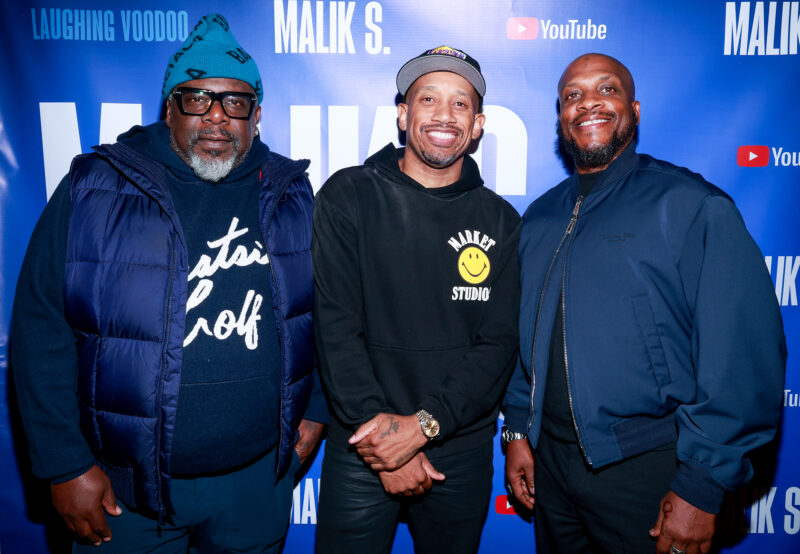 (L-R) Cedric The Entertainer, Malik S., and Ali Saddiq seen at Malik. S &ldquo;Laughing Voodoo&rdquo; Exclusive Screening on Tuesday, January 6, 2026 at Radford Studio Center in Studio City, California. (Photo by Arnold Turner/Eclipse Content 4 Malik S) *** Local Caption *** Malik. S &ldquo;Laughing Voodoo&rdquo; Exclusive Screening