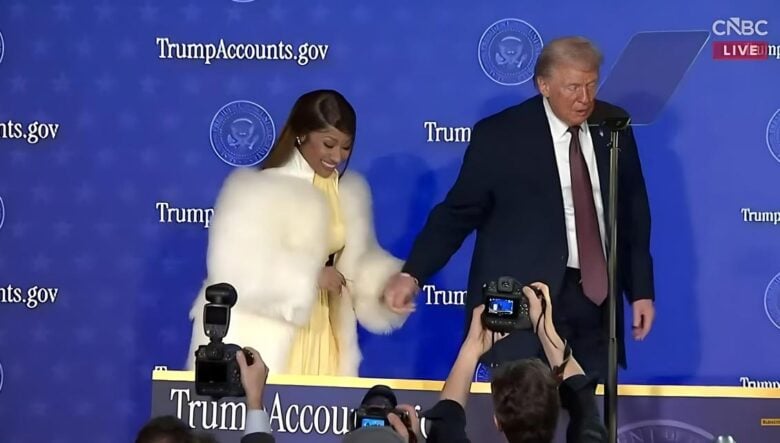 Nicki Minaj and Donald Trump - screenshot