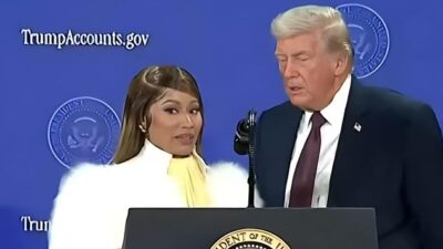 Nicki Minaj and Donald Trump - screenshot