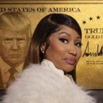 Nicki Minaj and Trump Gold Card - via eurAI