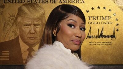 Nicki Minaj and Trump Gold Card - via eurAI