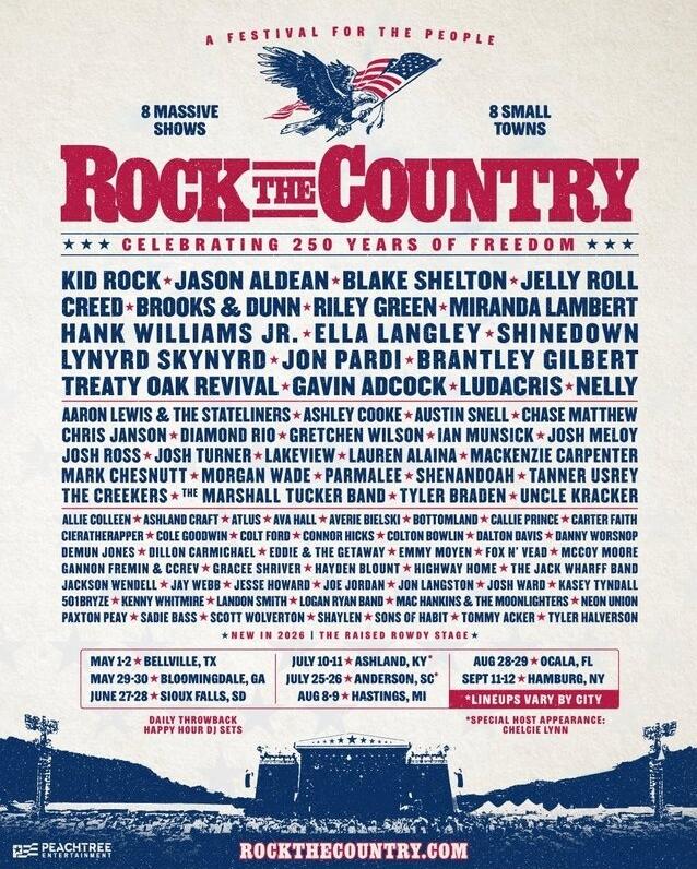 Rock the Country music festival - poster