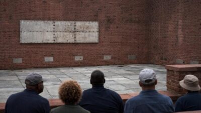 Slavery Exhibit area after removal at President's House in Philly - via eurAI