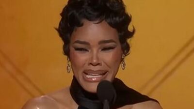 Teyana Taylor wins Best Supporting Acctress at 2026 Golden Globes - screenshot