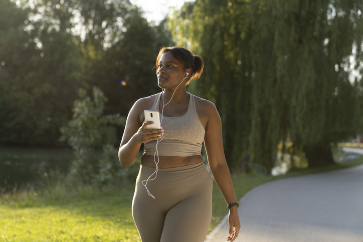 Black woman walking