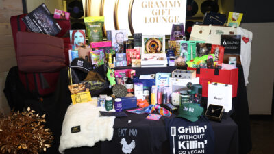 LOS ANGELES, CALIFORNIA - JANUARY 31: Products on display at the Gift Lounge during the 68th GRAMMY Awards on January 31, 2026 in Los Angeles, California. (Photo by Tommaso Boddi/Getty Images for The Recording Academy)