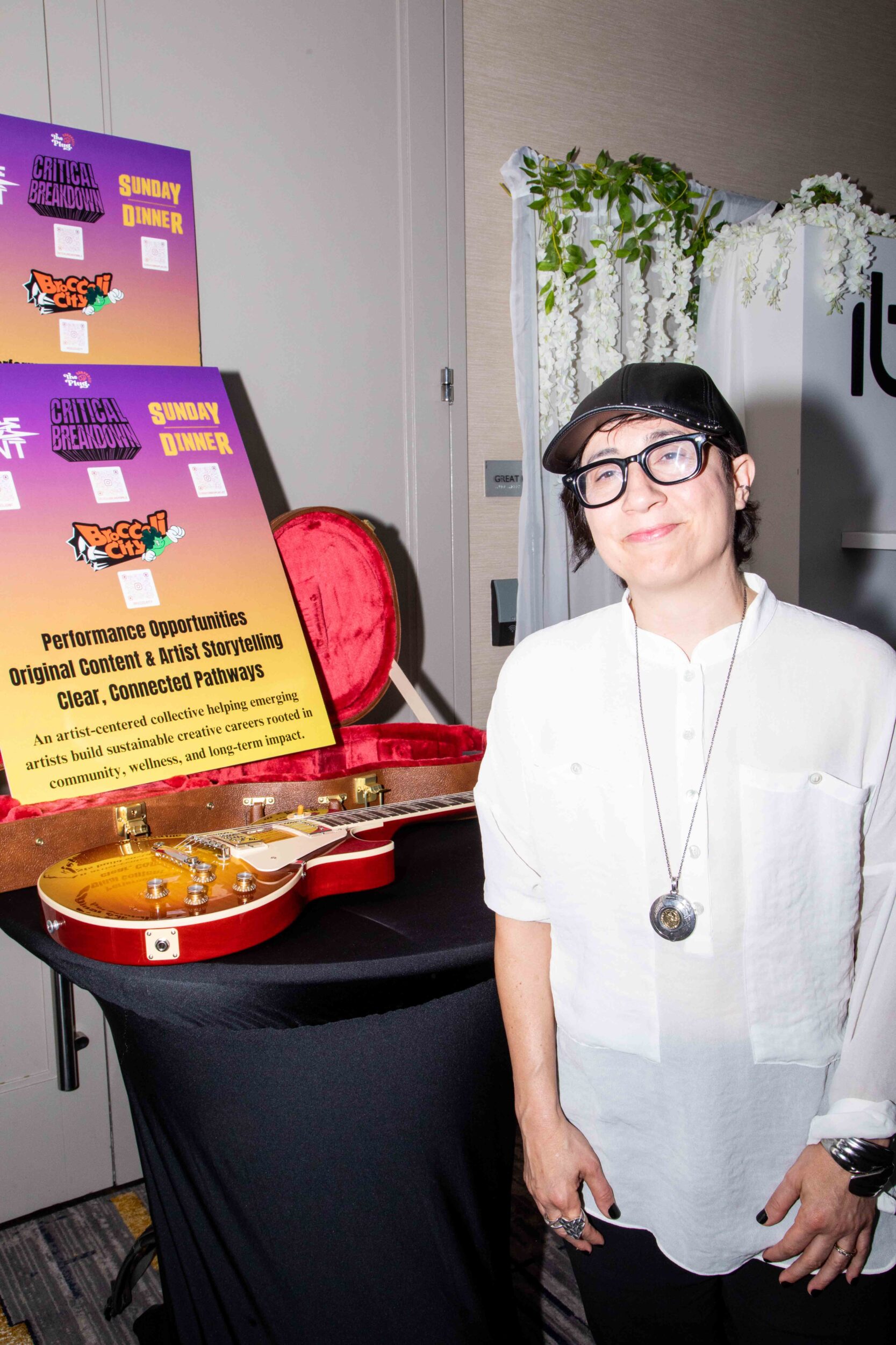 Grammy Award winner Carla Patullo was an invited guest at the Annual GBK Brand Bar Pre-Grammy Luxury Lounge. She supported Critical Breakdown, an artist-centered collective dedicated to helping emerging artists build sustainable careers in the music industry. (Photo Credit: Bella Marie)