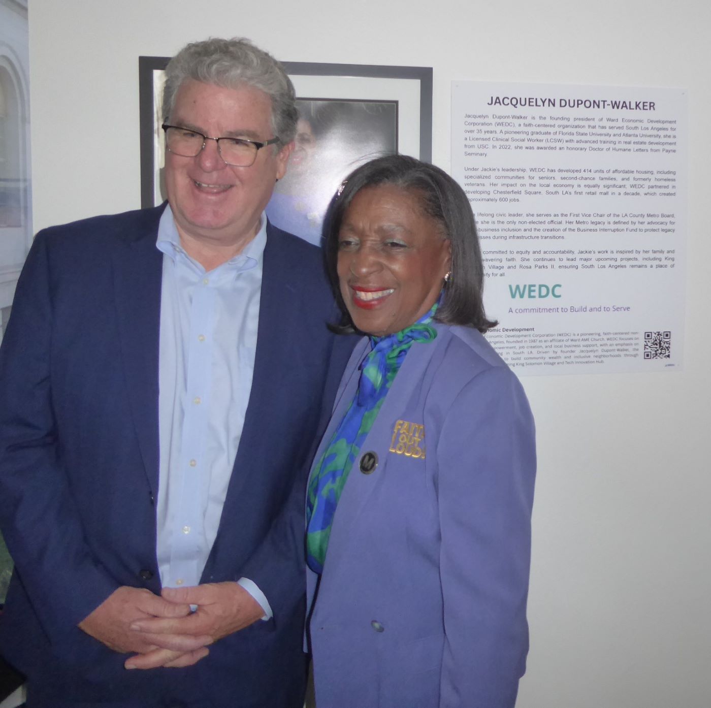 Councilmember Tim McOsker and Jacquelyn Dupont-Walker: Photo Credit, Ricky Richardson