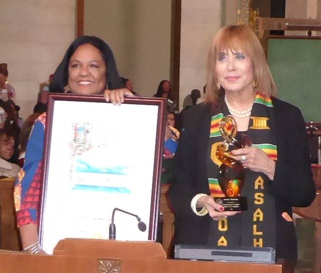 Councilmember Heather Hutt and Denise Nicholas: Photo Credit, Ricky Richardson
