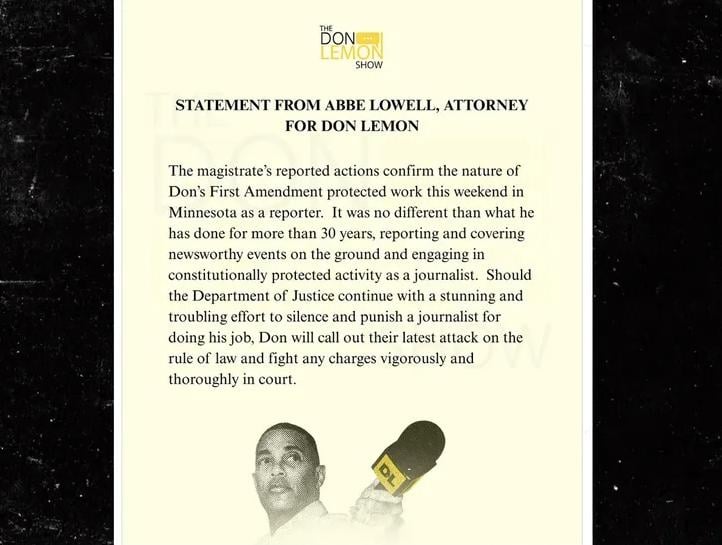 Don Lemon statement from his attorney Abbe Lowell - screenshot