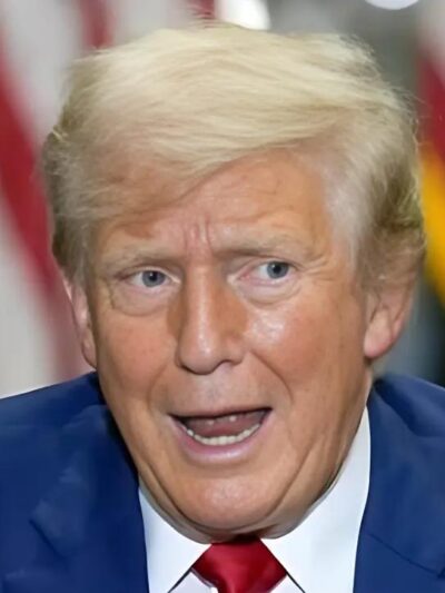 Donald Trump (looking stupid)
