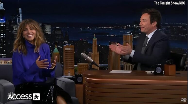 Halle Berry and Jimmy Fallon - screenshot