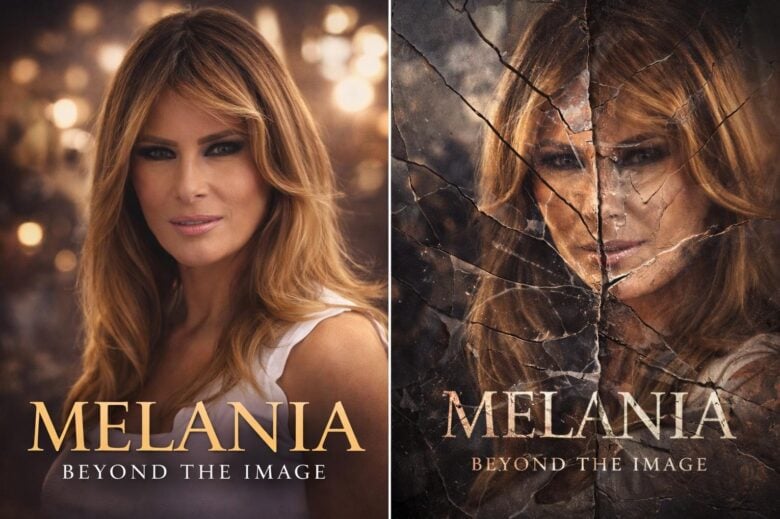 'Melania' posters: Two Faces of Power Glamour and Controversy - via eurAI