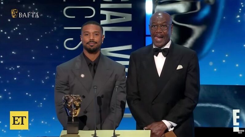 Michael B Jordan and Delroy Lindo (react to N-word at 2026 BAFTA Awards) - screenshot.jpg
