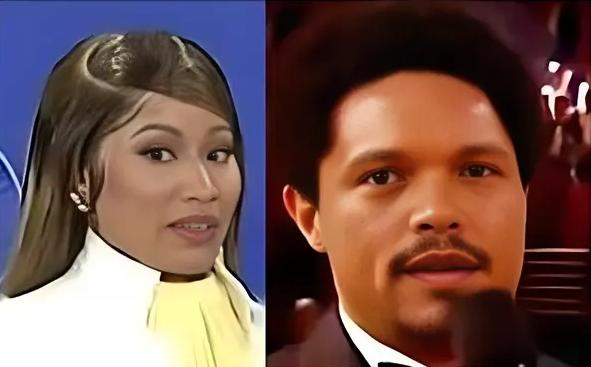 Nicki Minaj and Trevor Noah - screenshot