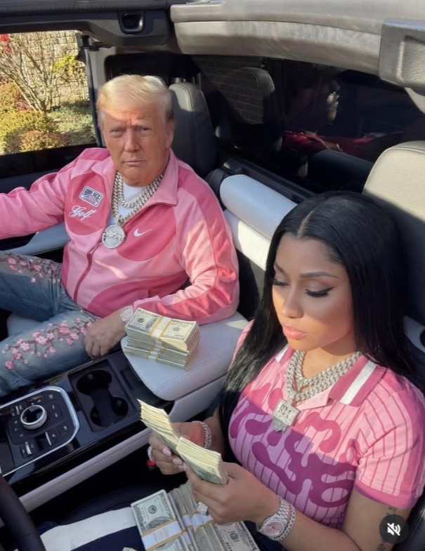 Donald Trump and Nicki Mina