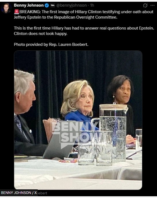 Lauren Boebert released a photo of Hillary Clinton at Epstein hearing