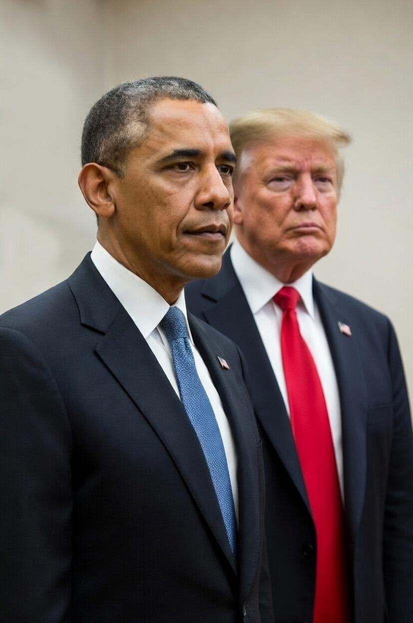 Barack Obama and Donald Trump - via eurAI